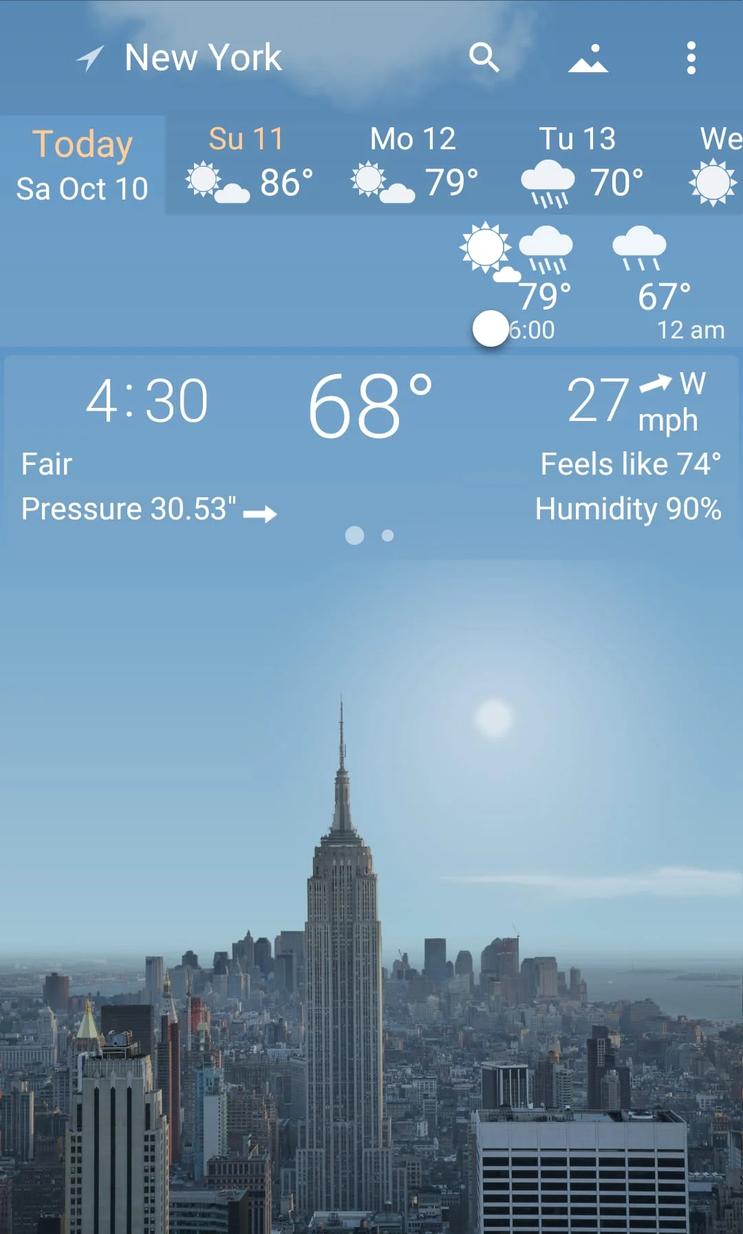 YoWindow Weather and wallpaper Screenshot 1
