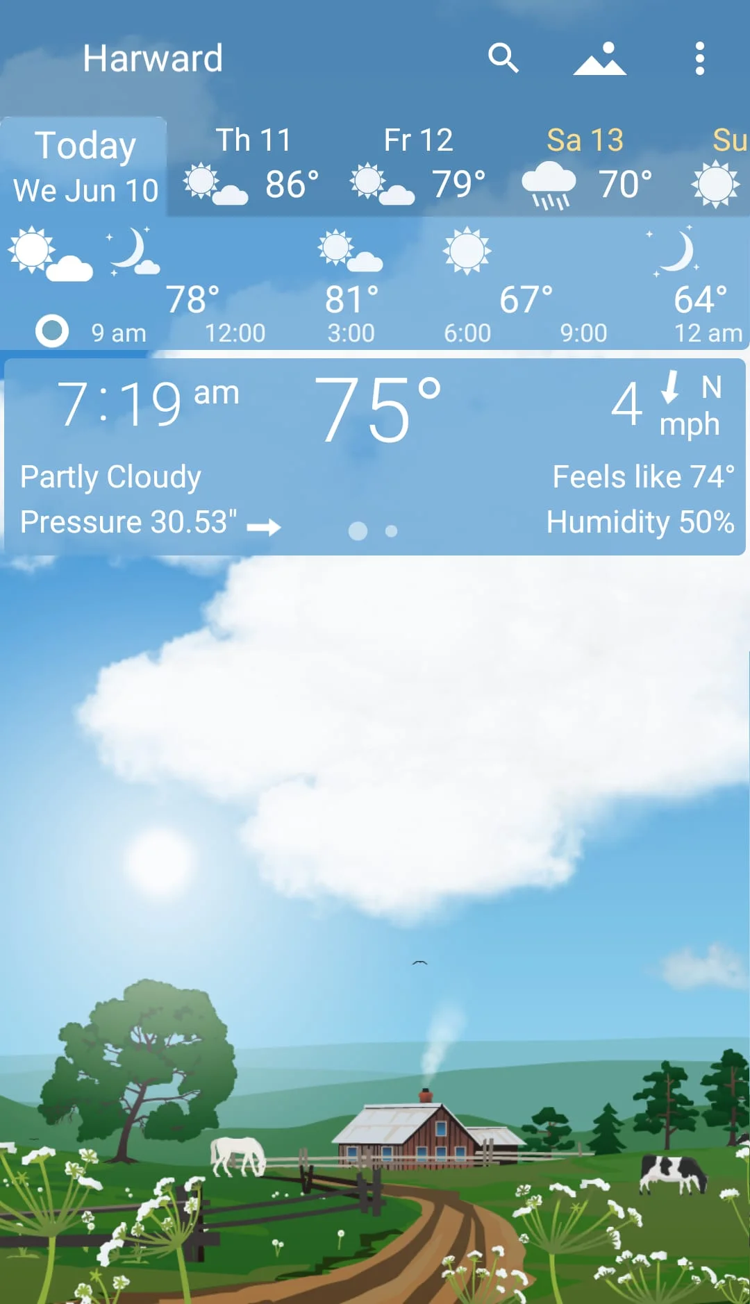 YoWindow Weather and wallpaper Screenshot 3