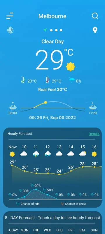 9Weather: Weather forecast Screenshot 1