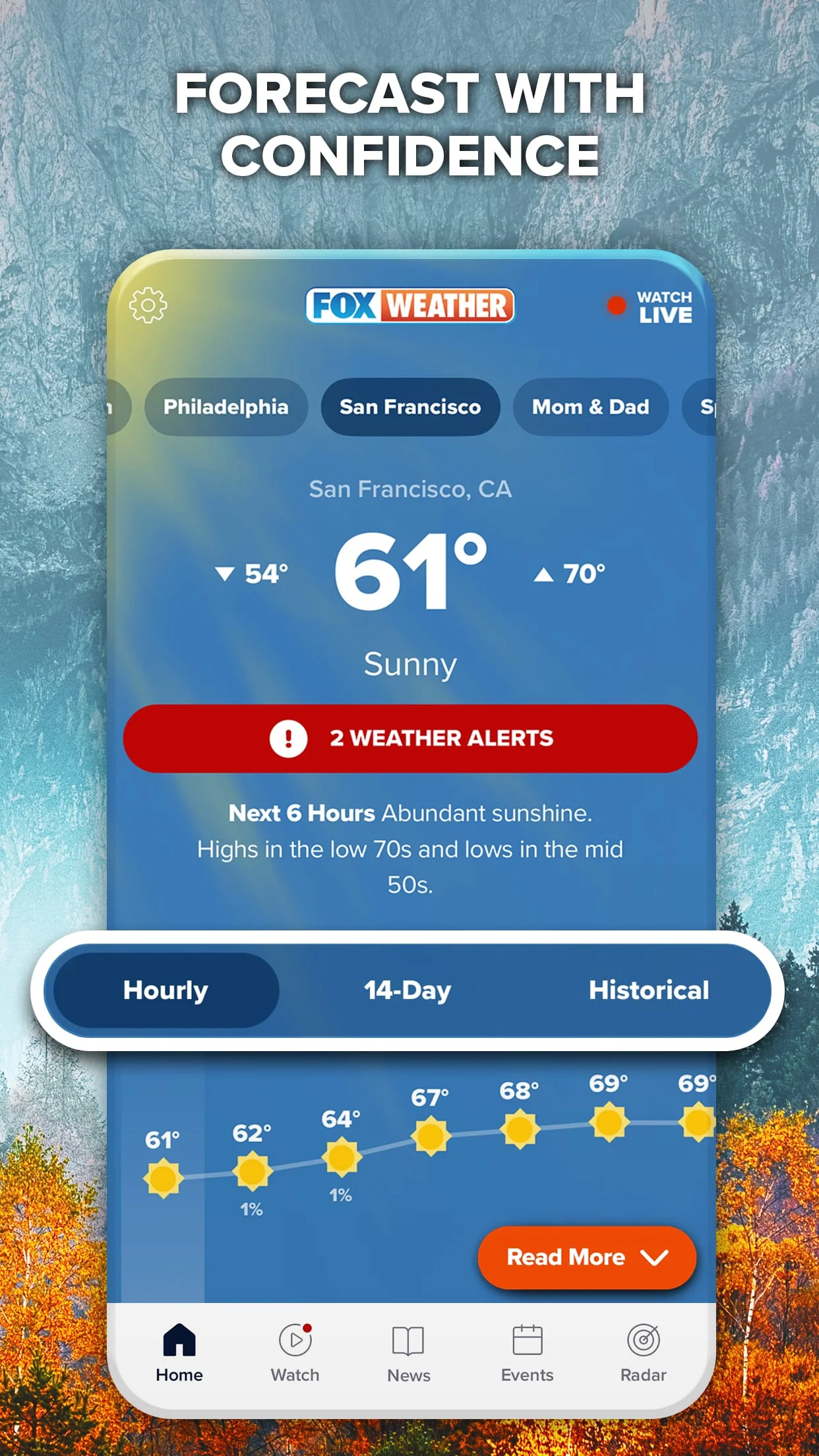 FOX Weather: Daily Forecasts Screenshot 1