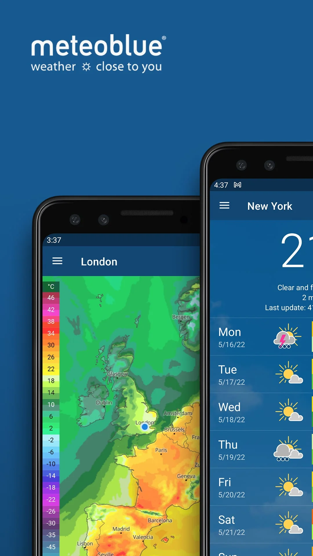 meteoblue weather & maps Screenshot 1
