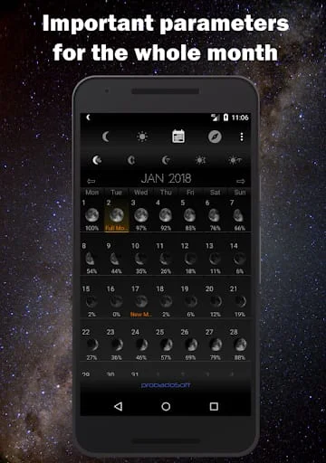 Moon Phase Calendar Screenshot 3