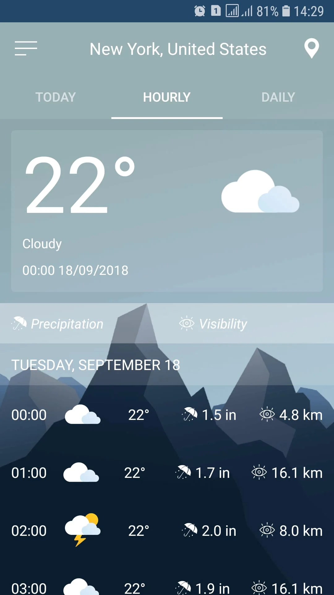 Weather Forecast Screenshot 2