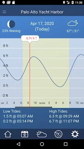 Tide Charts Screenshot 1