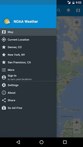 NOAA Weather & Tides Screenshot 1