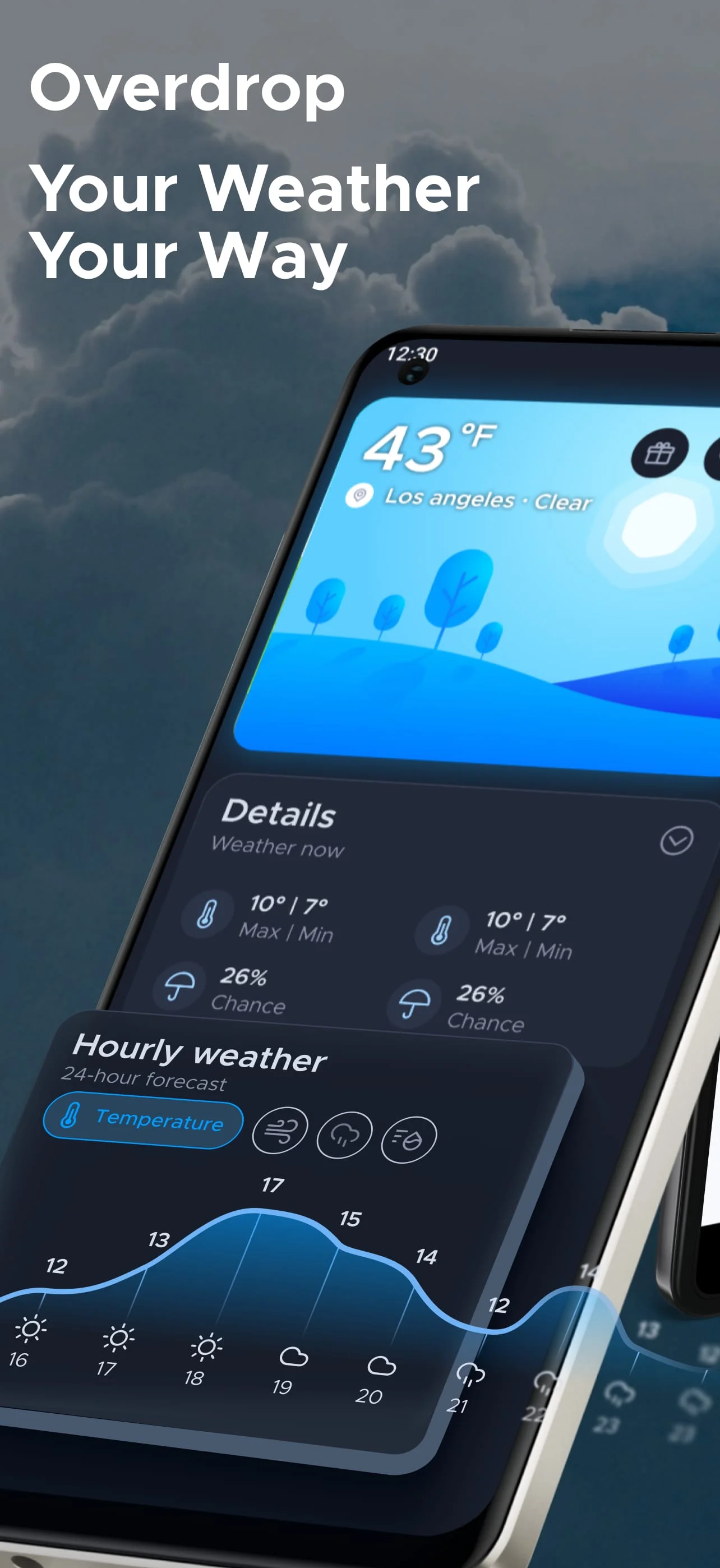 Overdrop: Weather today, radar Screenshot 1