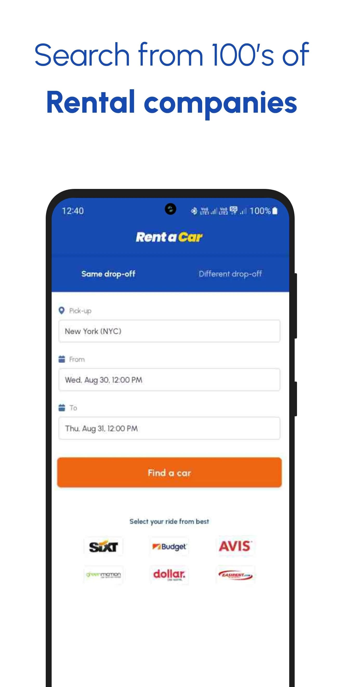 Rent a Car・Cheap Rental Cars Screenshot 2