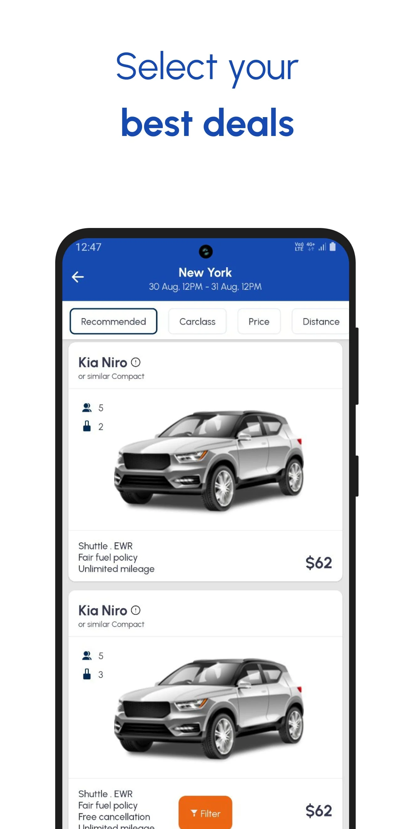 Rent a Car・Cheap Rental Cars Screenshot 3