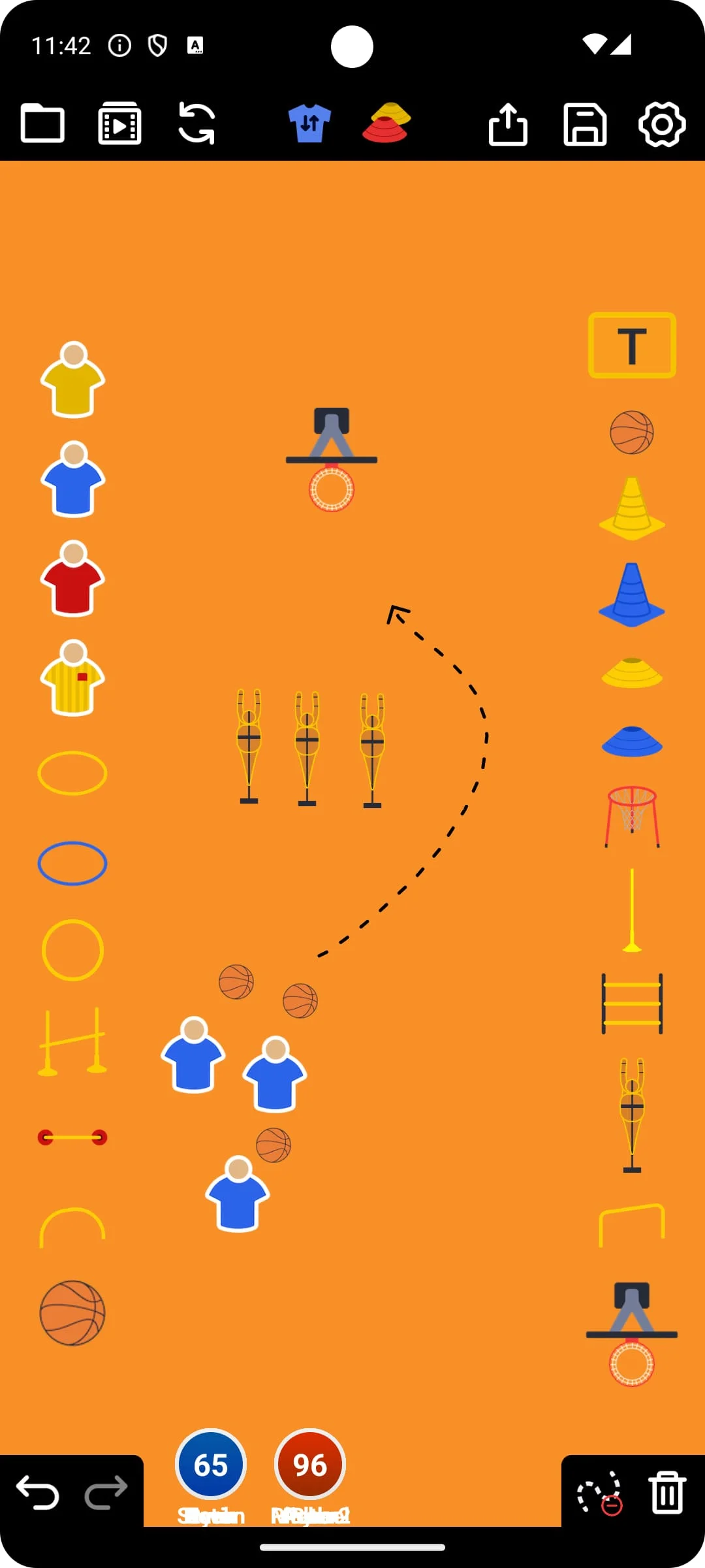 Coach Tactic Board: Basketball Screenshot 2
