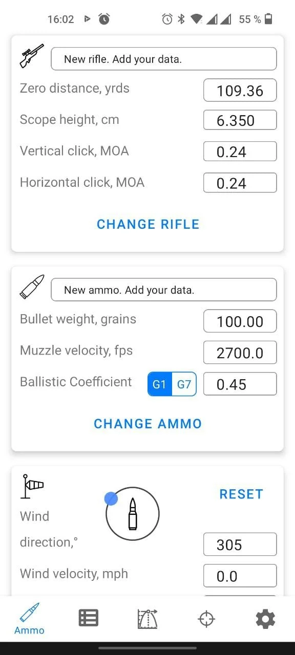 Ballistics Calculator 2024 Screenshot 3