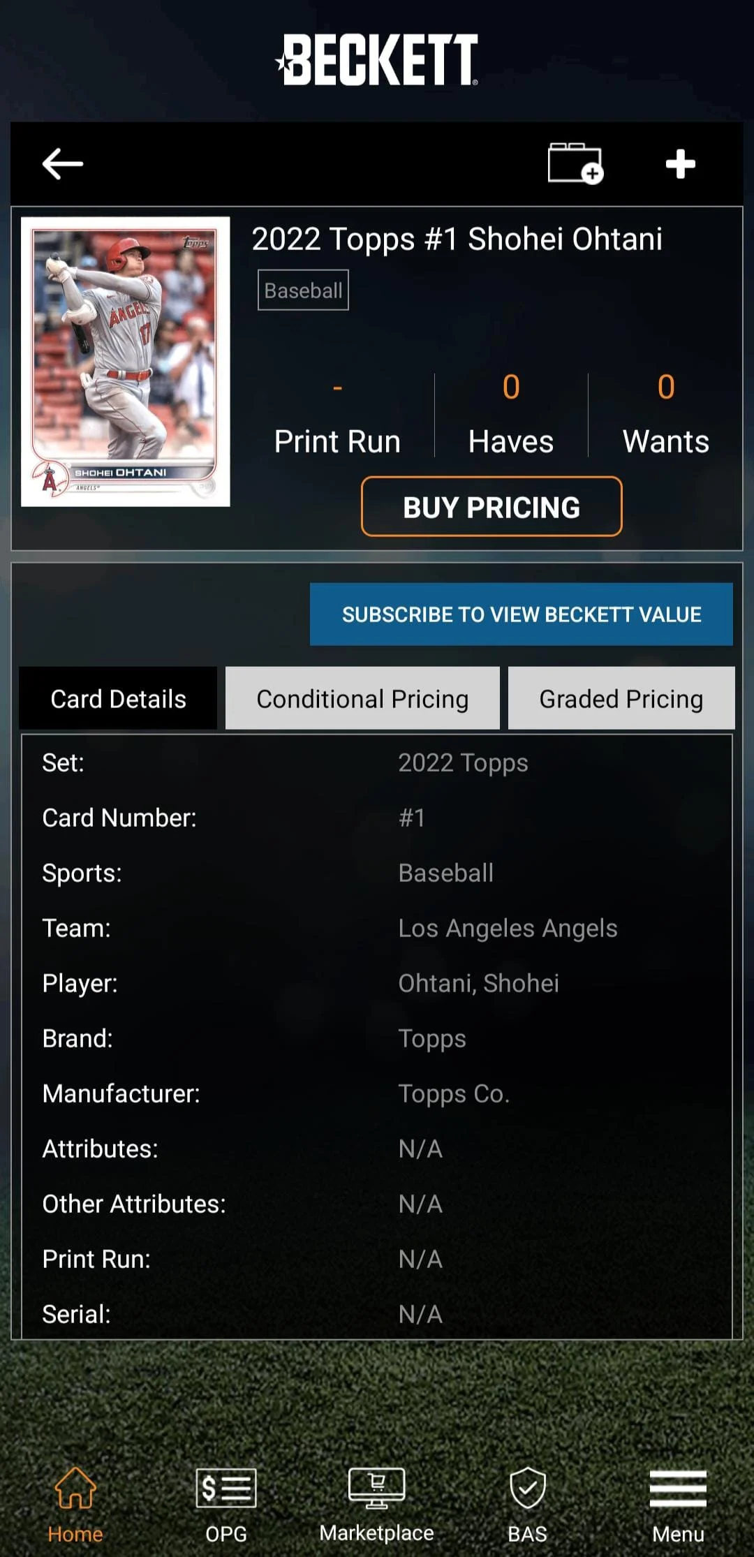 Beckett Mobile Screenshot 3