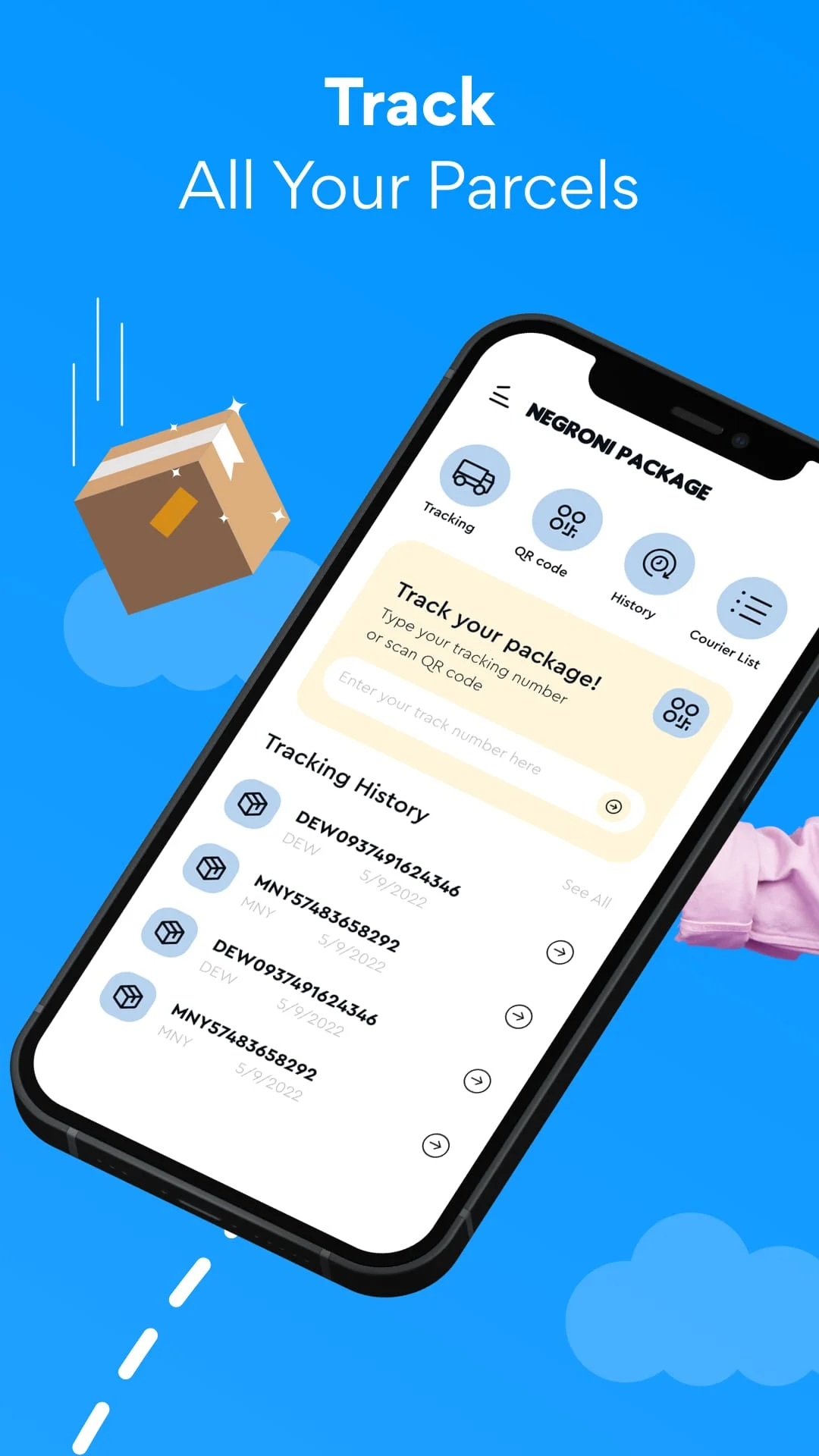 Package Tracker, Flight Radar Screenshot 1