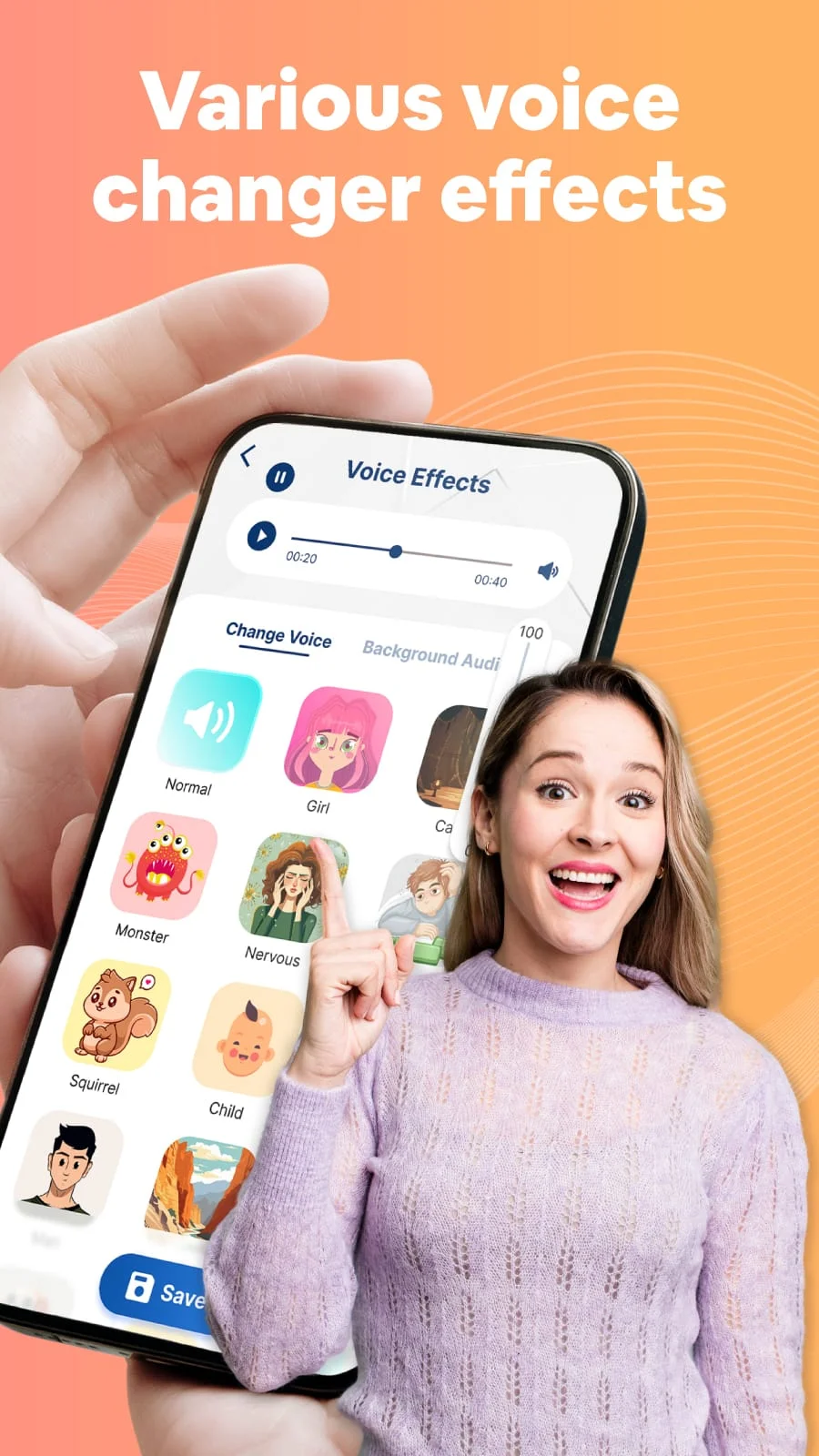 Voice Changer by Sound Effects Screenshot 2