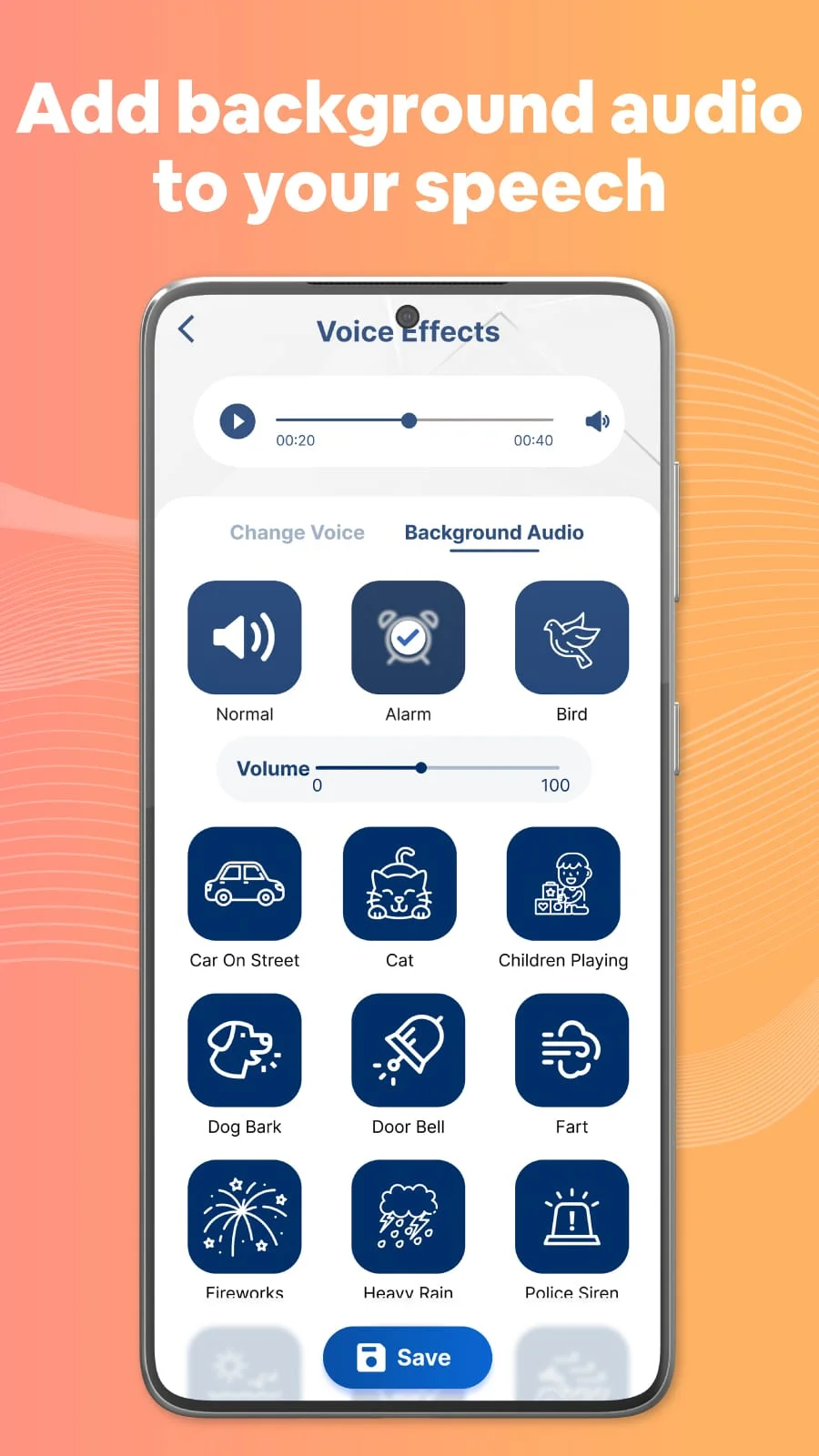 Voice Changer by Sound Effects Screenshot 3