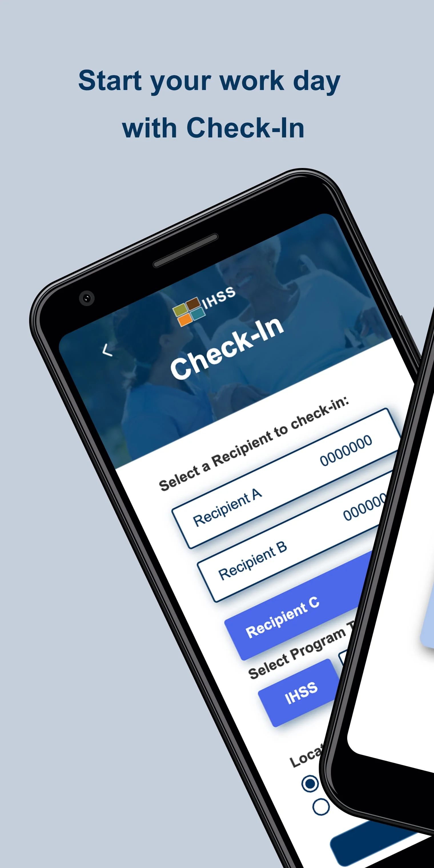 IHSS EVV Mobile App Screenshot 1