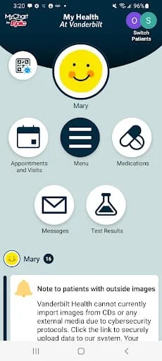 My Health at Vanderbilt Screenshot 1
