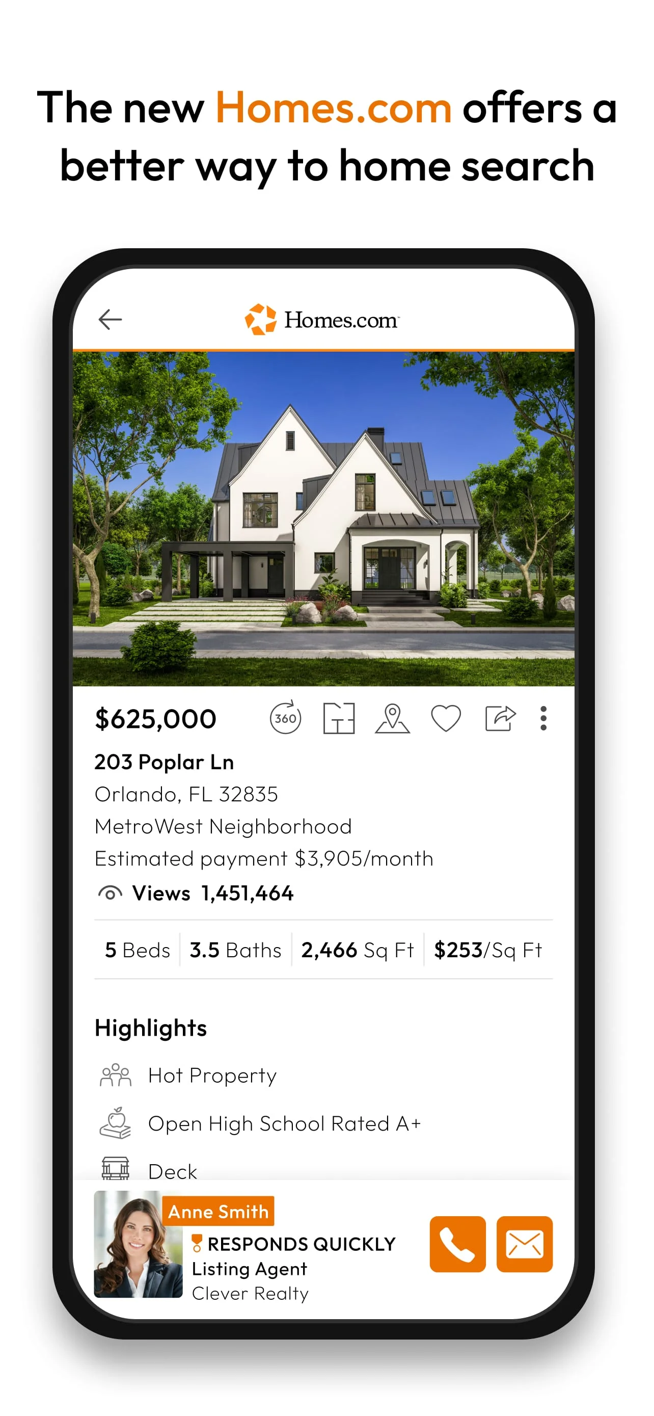 Homes.com Real Estate Search Screenshot 1