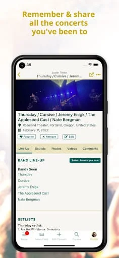 Concert Archives Screenshot 3