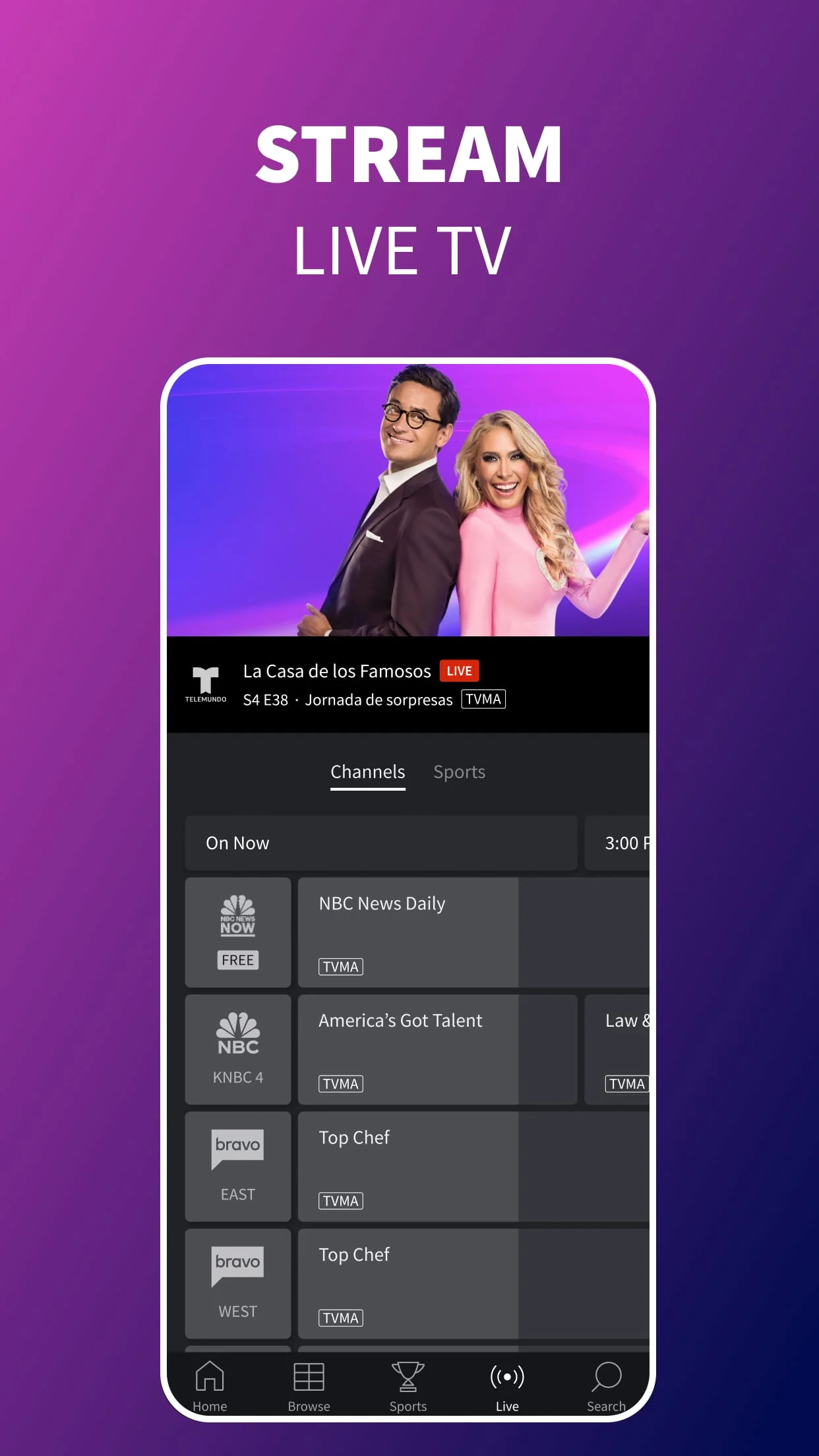 Telemundo: Series y TV en vivo Screenshot 3