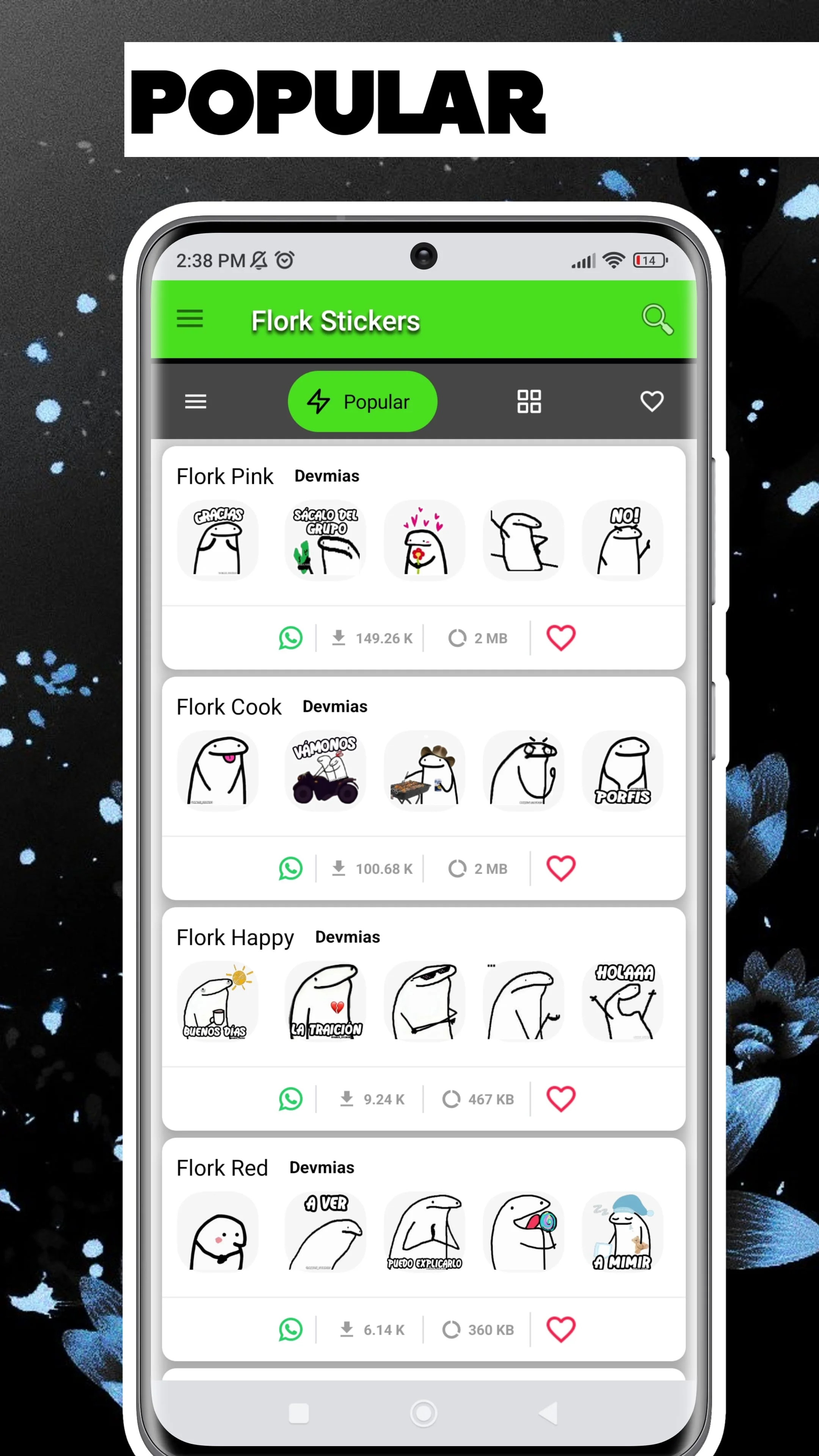 Flork Stickers for whatsapp Screenshot 3