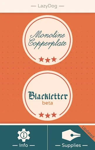 LazyDog calligraphy practice Screenshot 4