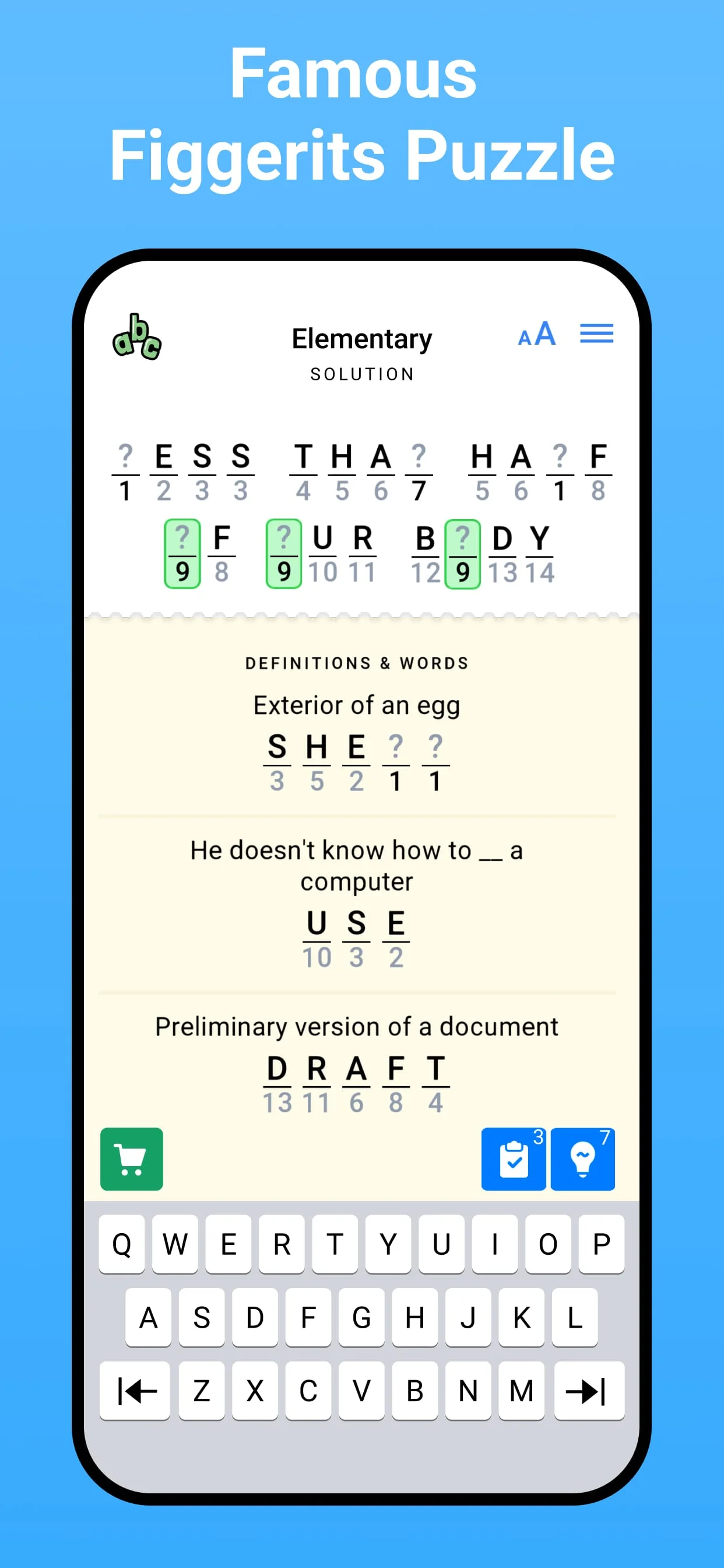 Figgerits - Word Puzzle Game Screenshot 1