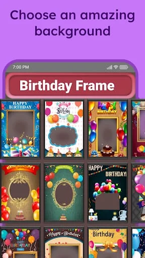 Birthday Photo Frame Maker Screenshot 3
