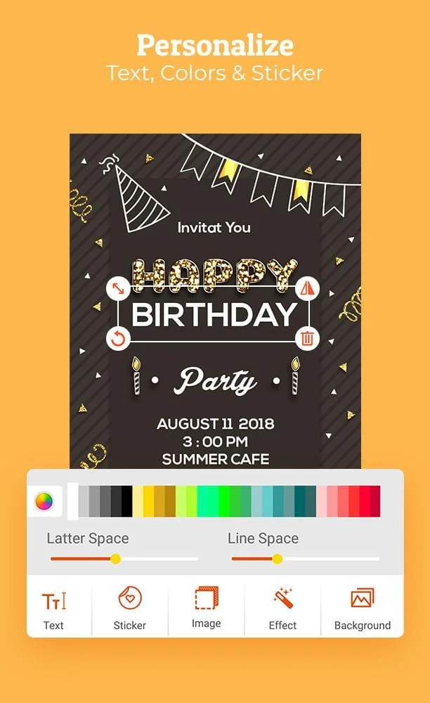 Birthday Invitation Maker Screenshot 3