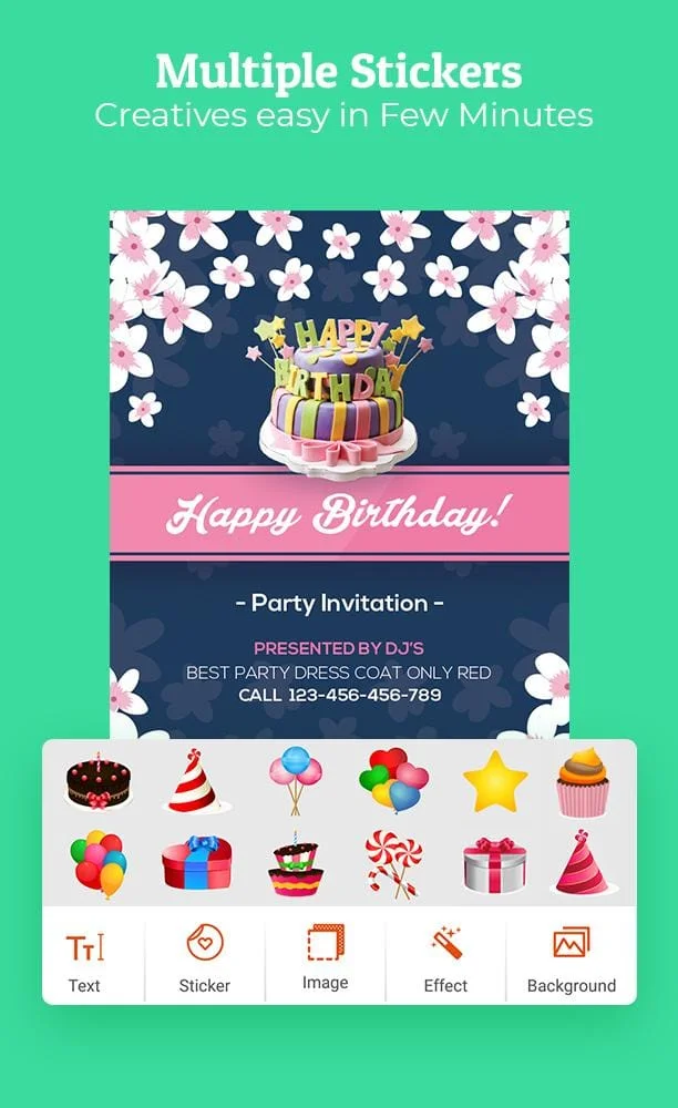 Birthday Invitation Maker Screenshot 4