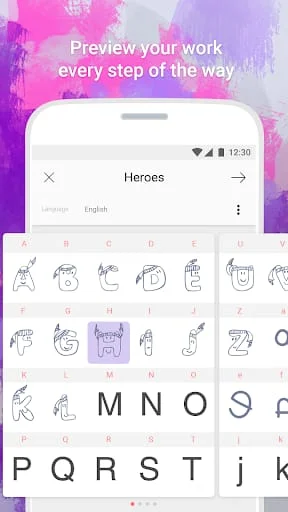 Fonty - Draw and Make Fonts Screenshot 2