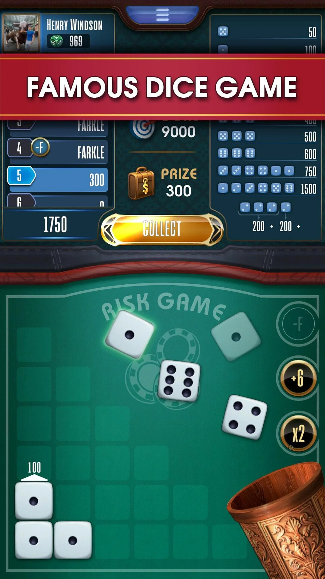Farkle online 10000 Dice Game Screenshot 1