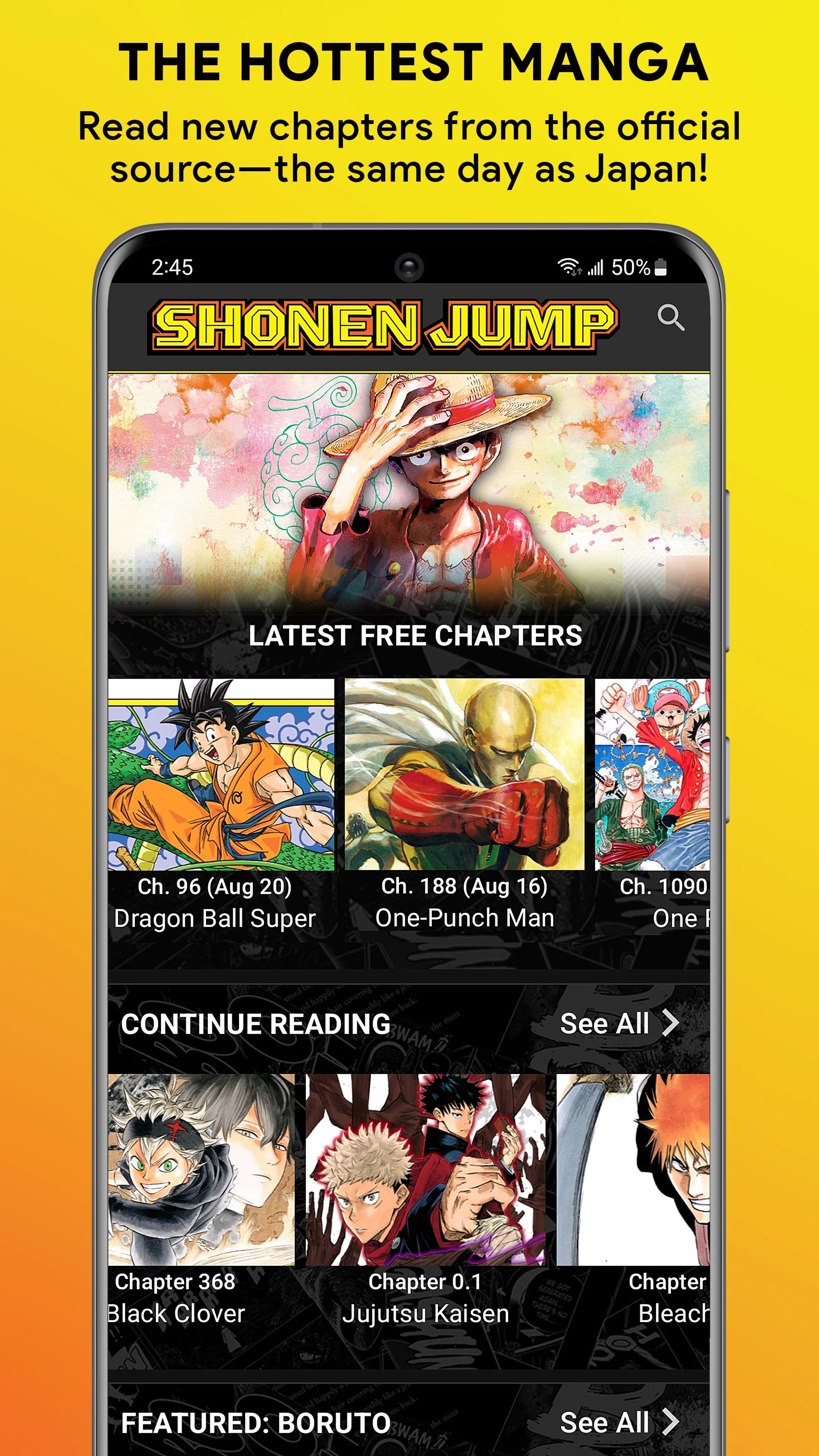 Shonen Jump Manga & Comics Screenshot 1