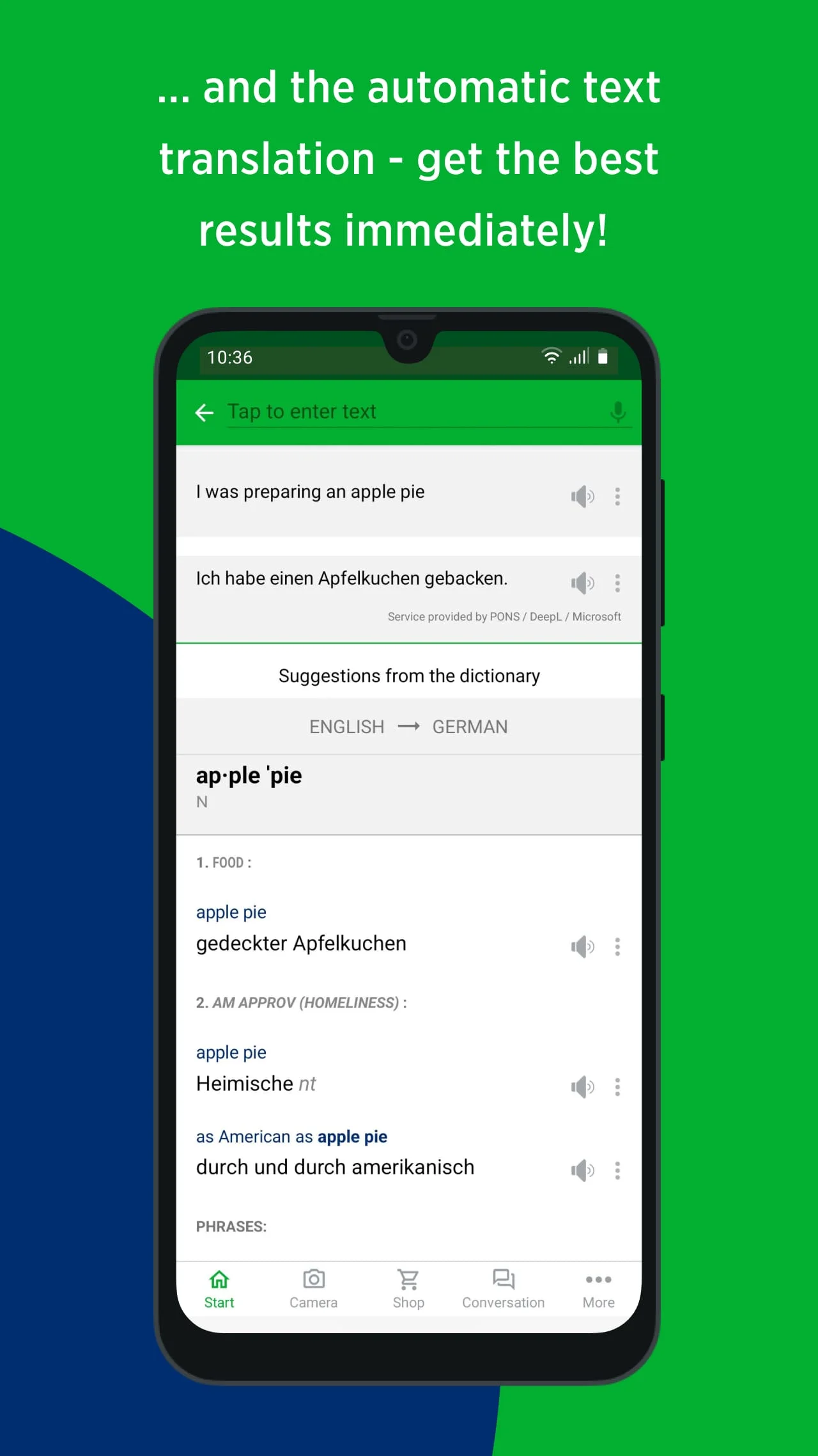 PONS Translate Screenshot 2