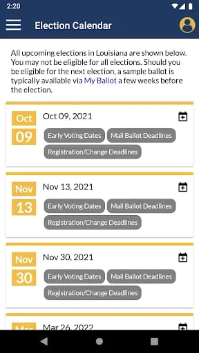 GeauxVote Mobile Screenshot 3