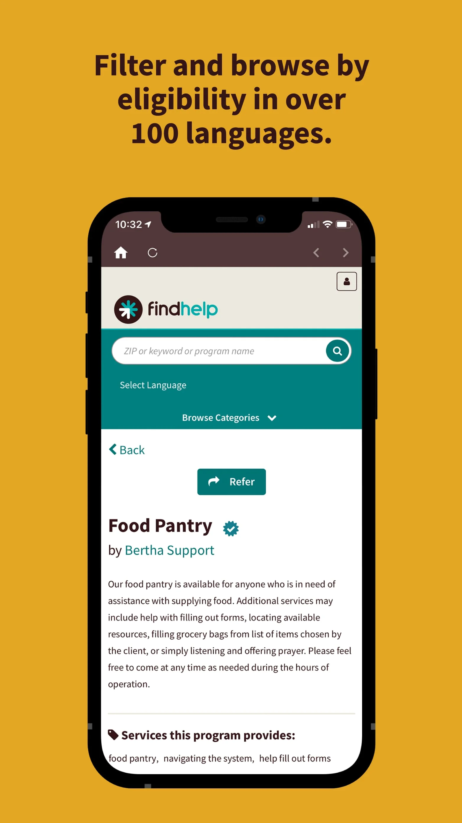 findhelp Screenshot 3