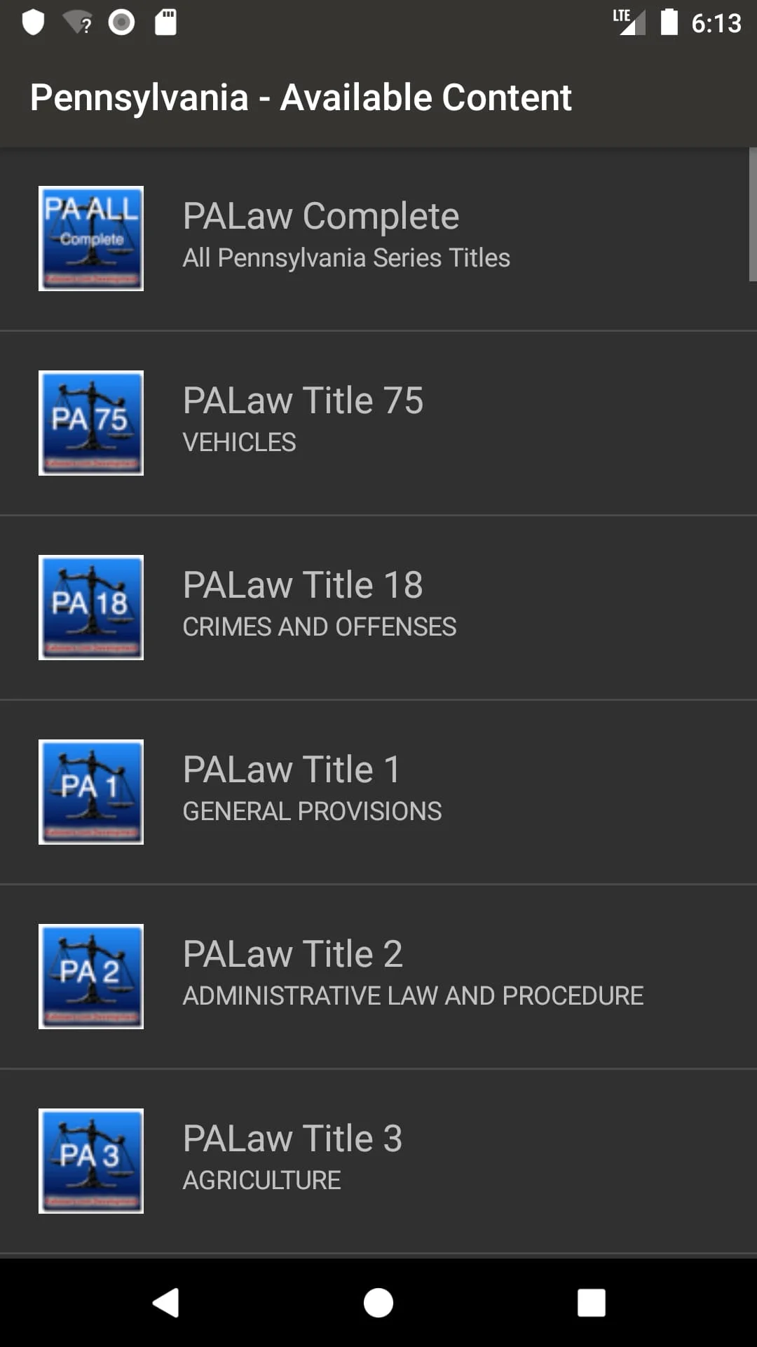 State Statute & Federal Law Screenshot 4