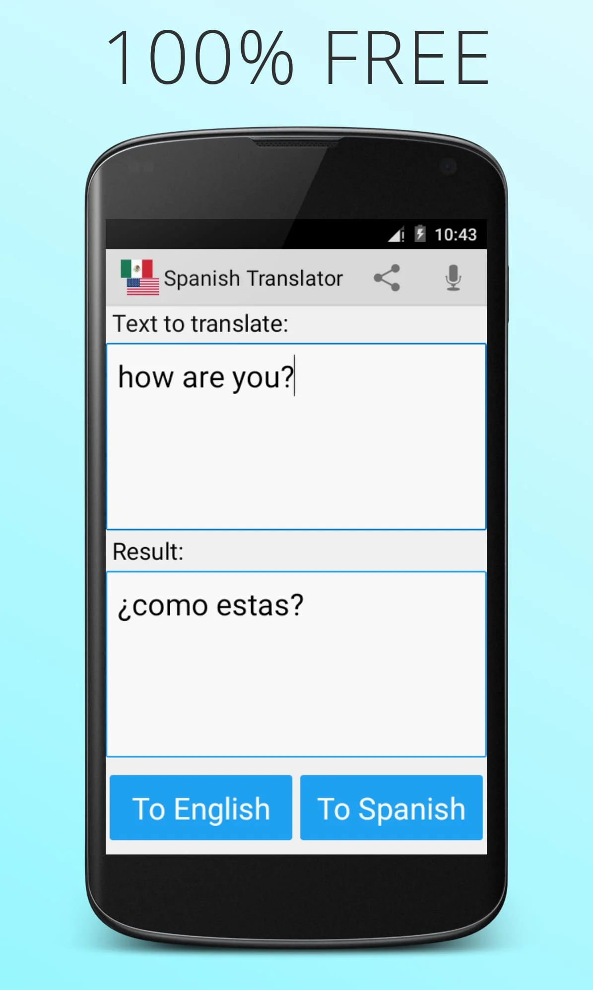 Spanish English Translator Screenshot 1