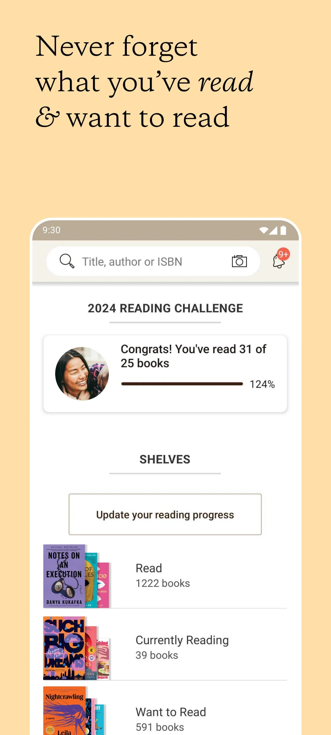 Goodreads - Find & Track Books Screenshot 3