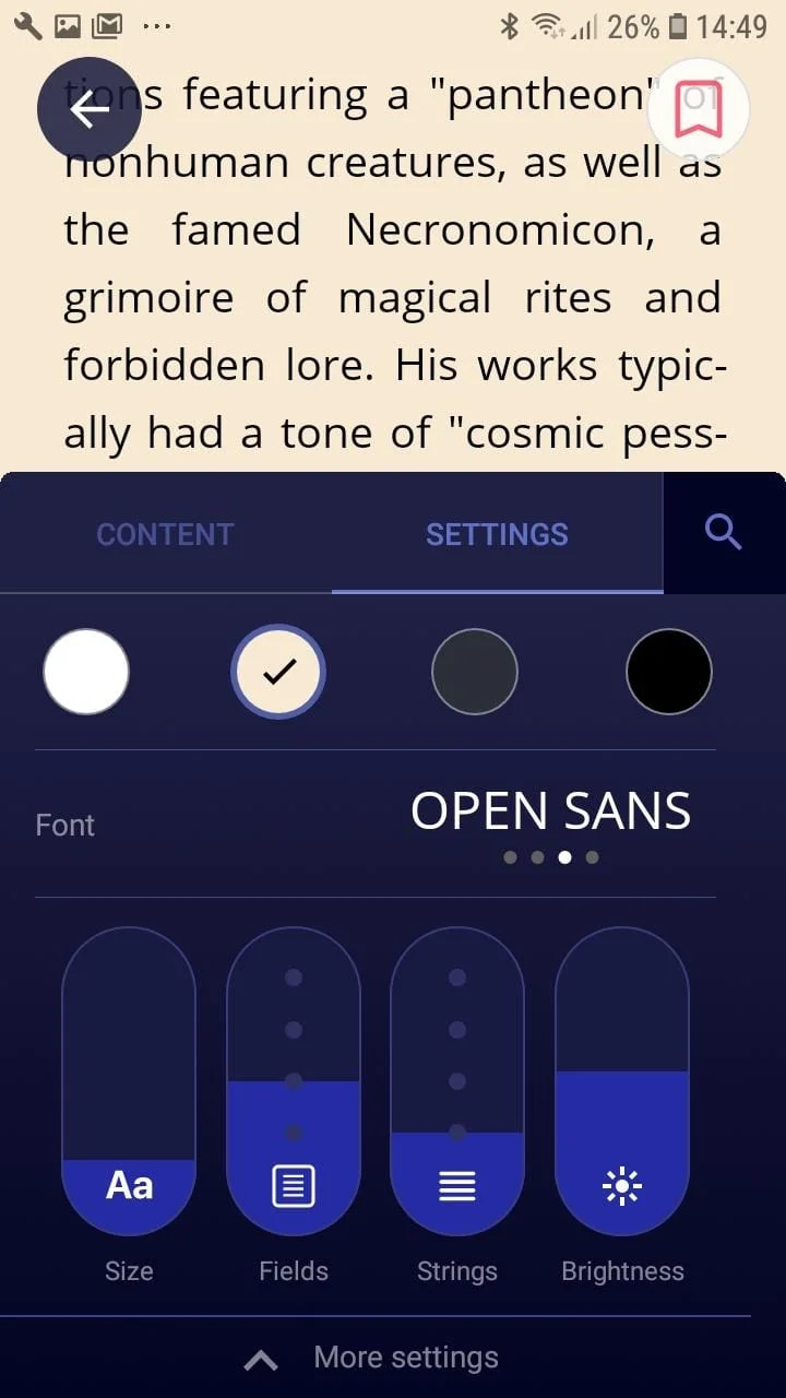 eBoox: ePub PDF e-book Reader Screenshot 3
