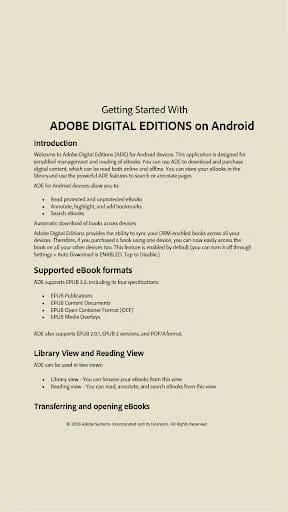 Adobe Digital Editions Screenshot 2