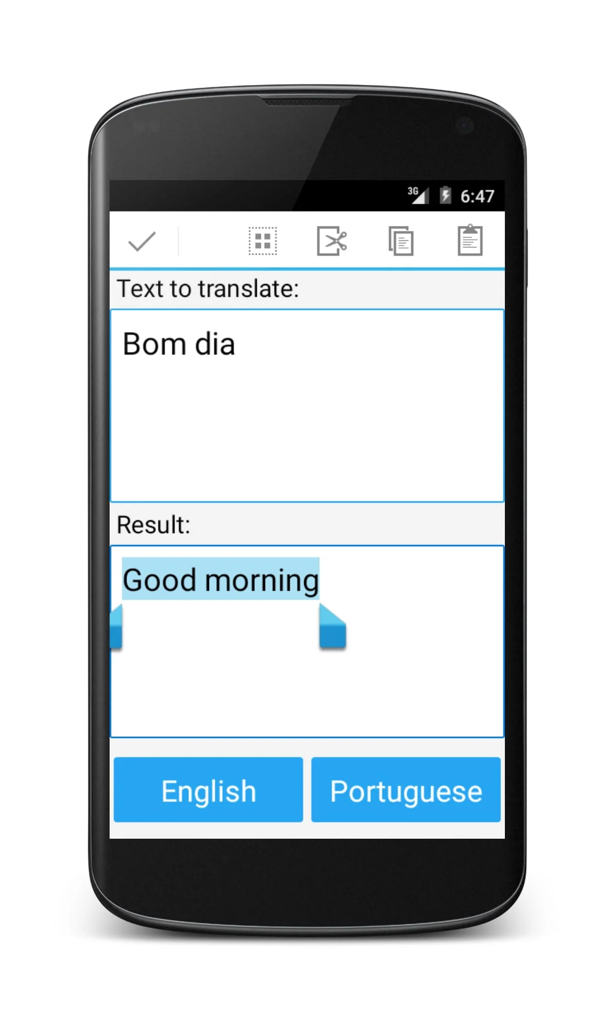 Portuguese English Translator Screenshot 2