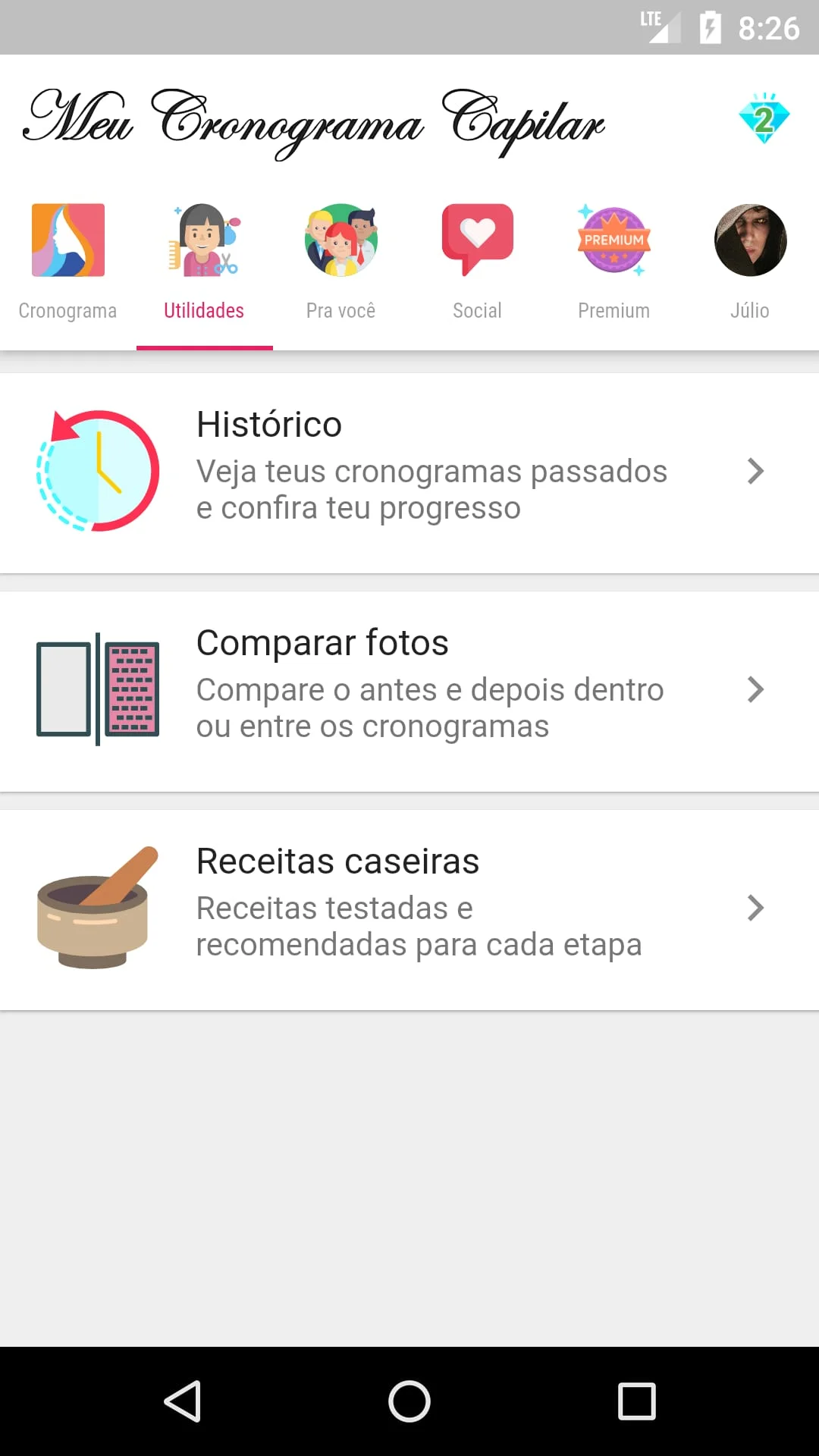 My Capillary Schedule Screenshot 2