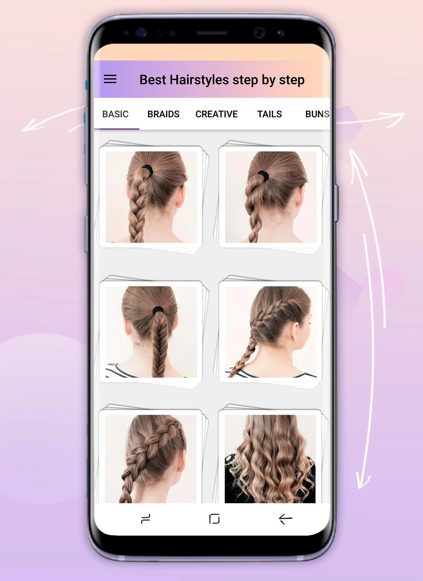 Hairstyles step by step Screenshot 2
