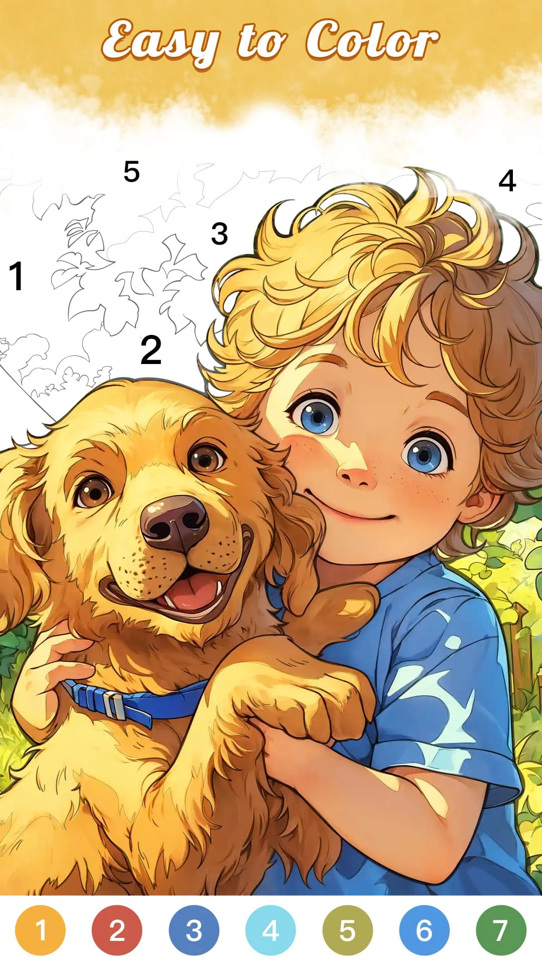 Calm Color Coloring games Screenshot 1