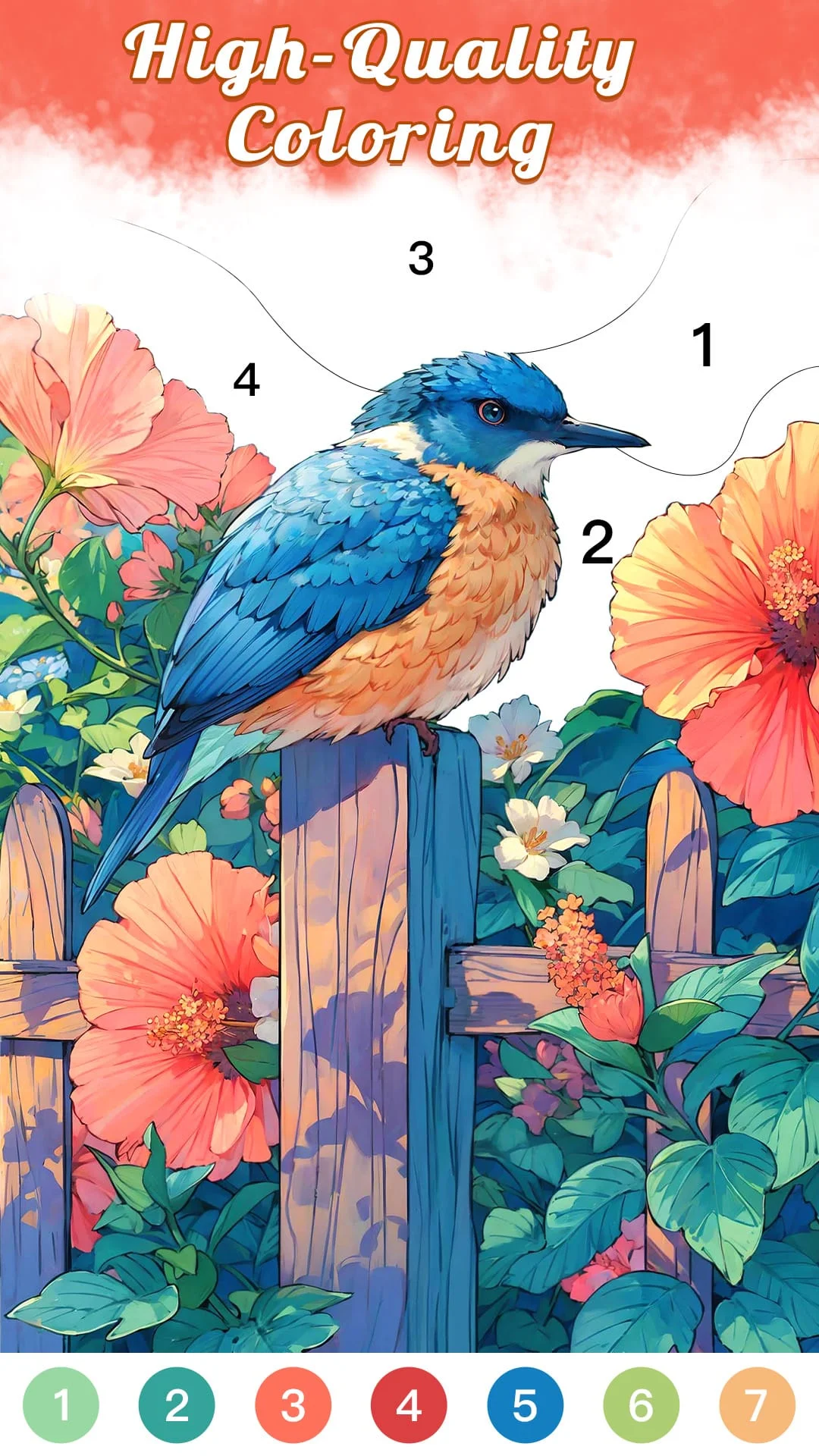 Calm Color Coloring games Screenshot 2