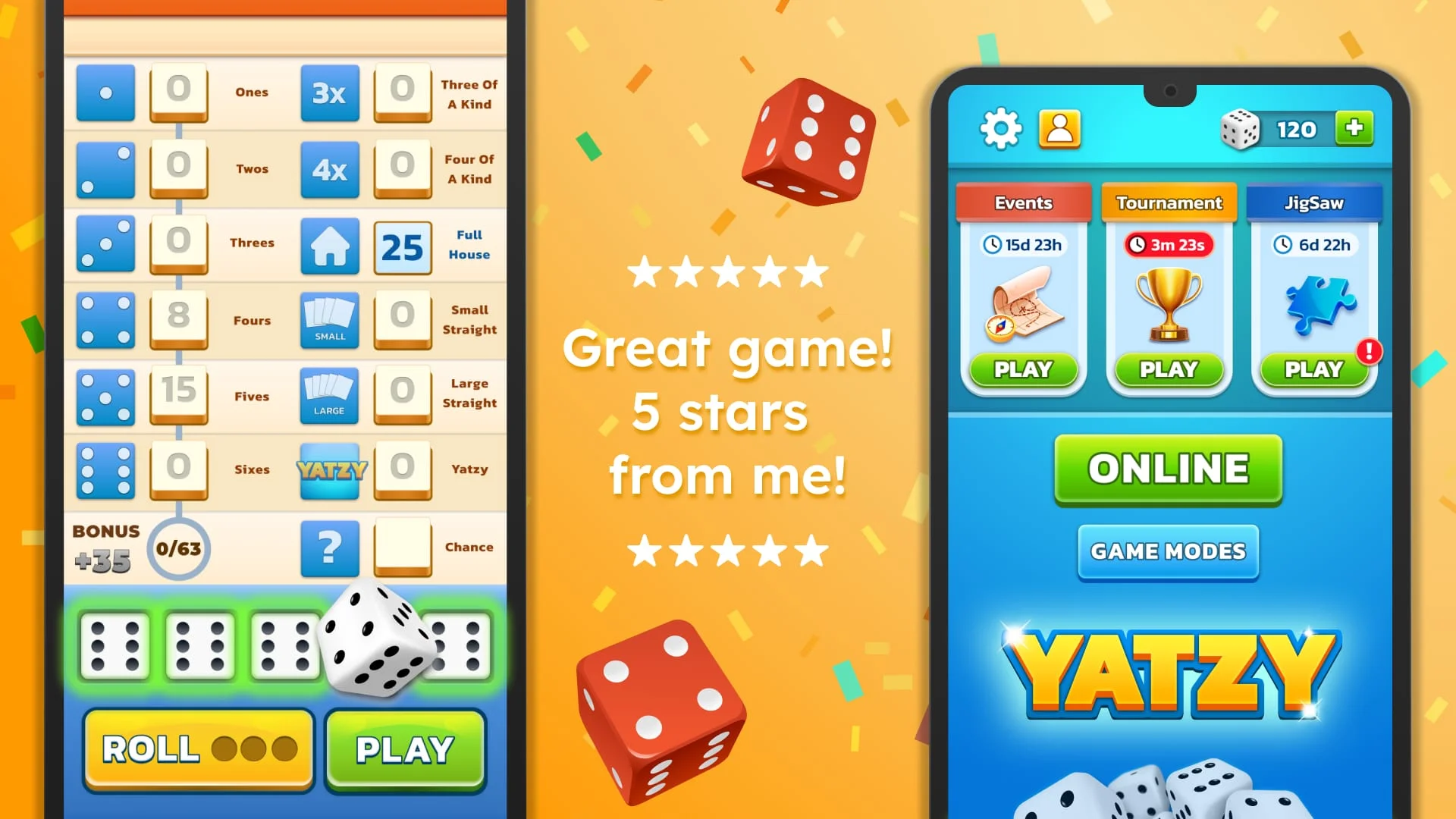 Yatzy - Fun Classic Dice Game Screenshot 2