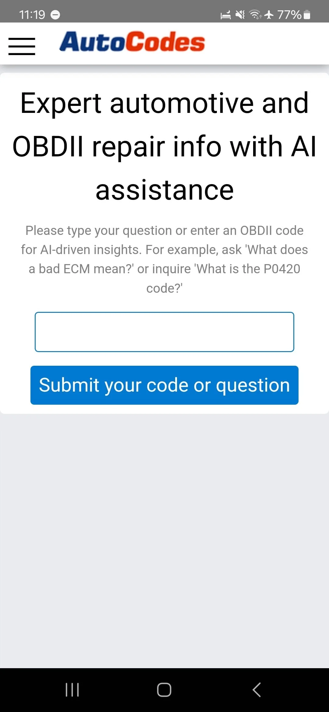 AutoCodes Screenshot 1