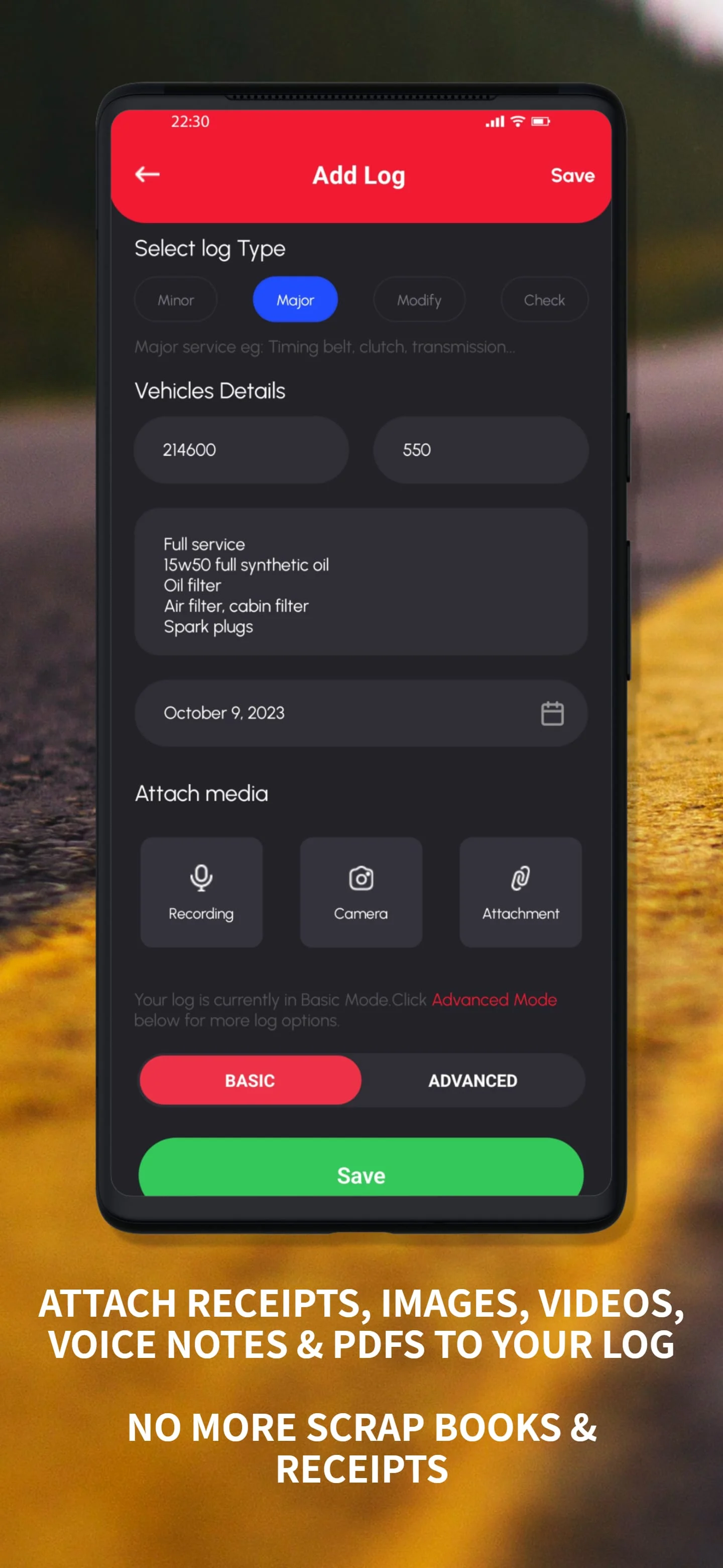 Loggy: Car maintenance log app Screenshot 3