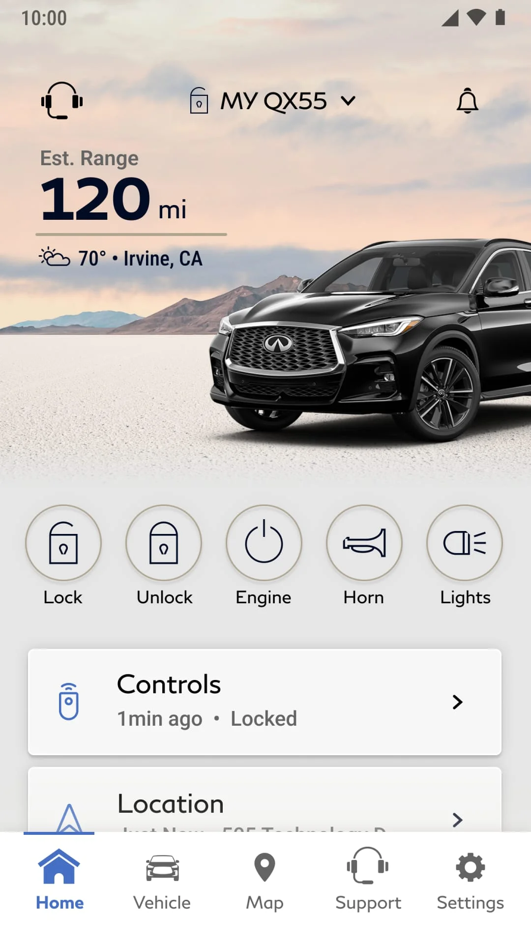 MyINFINITI App Screenshot 1