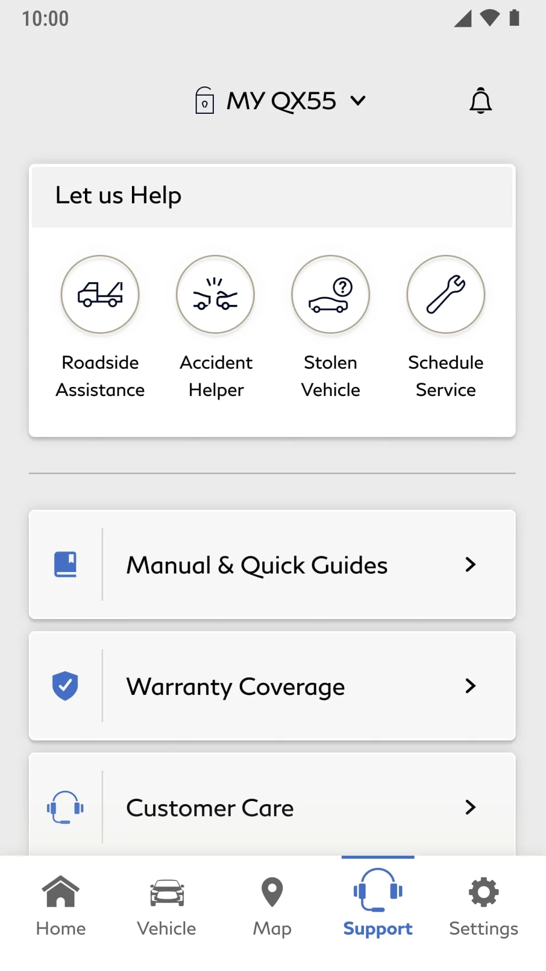 MyINFINITI App Screenshot 4
